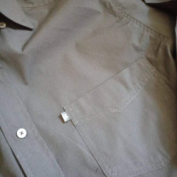 [Panhandle Slim] Heavy textured black Men's S Button down - Picture 3 of 4
